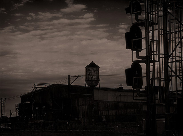 as sun sets the once industrious is now laid to rest