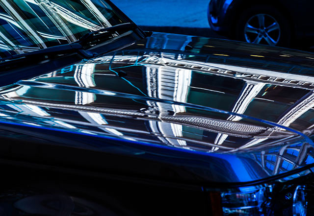 reflections of the hood